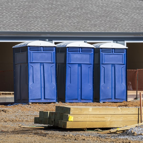 what is the cost difference between standard and deluxe portable toilet rentals in Rudyard Montana